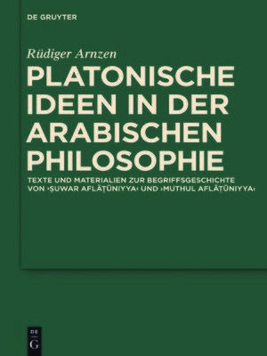 cover image of Platonische Ideen in der arabischen Philosophie